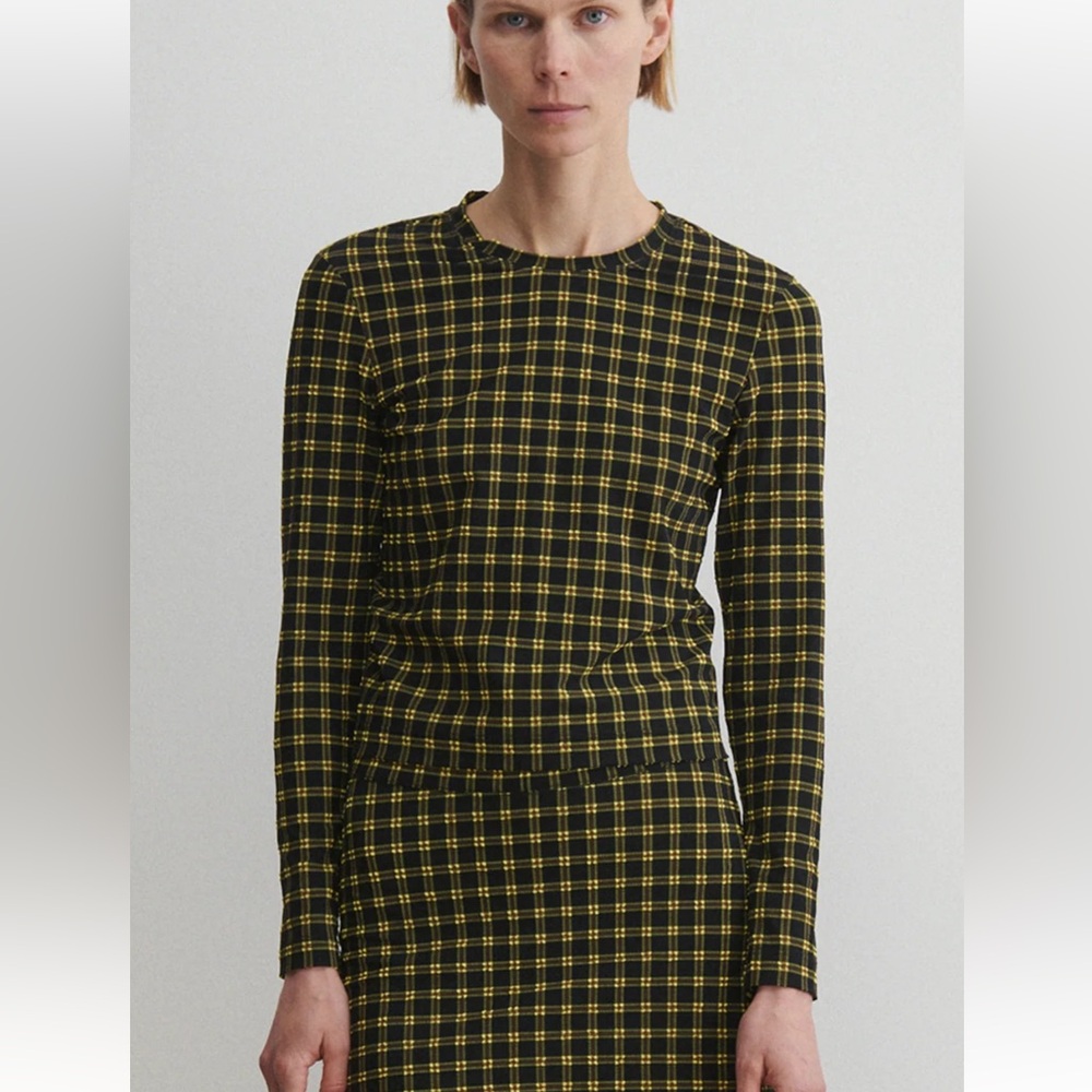 Rachel Comey Satellite Top in Stretchy Plaid XS